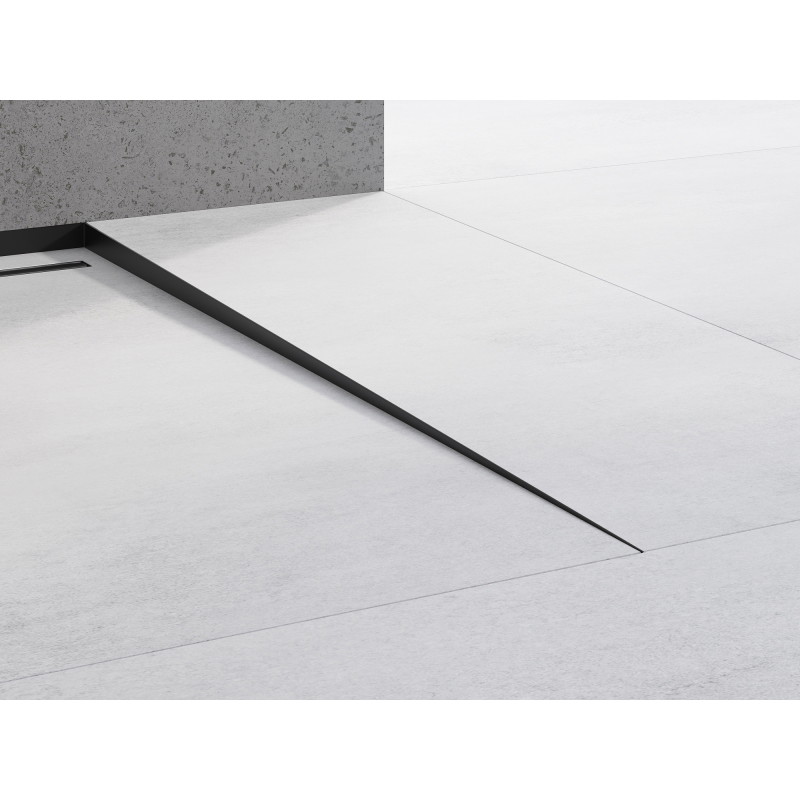 Mexen Line-B listwa spadkowa podłogowa 120 cm prawa, czarna - 187001120R