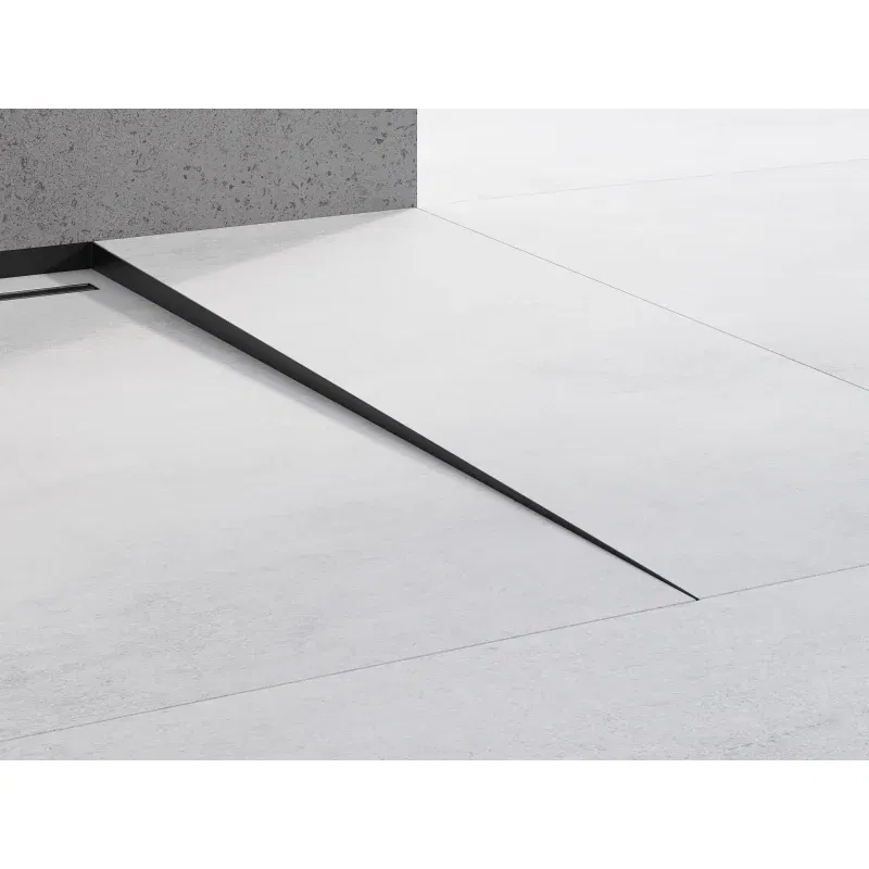 Mexen Line-B vloerafvoerlijst 120 cm rechts, zwart - 187001120R