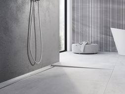 Mexen Line-B vloergleuf 180 cm rechts, inox - 181001180R