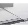 Mexen Line-B listón de declive para suelo 180 cm derecho, inox - 181001180R