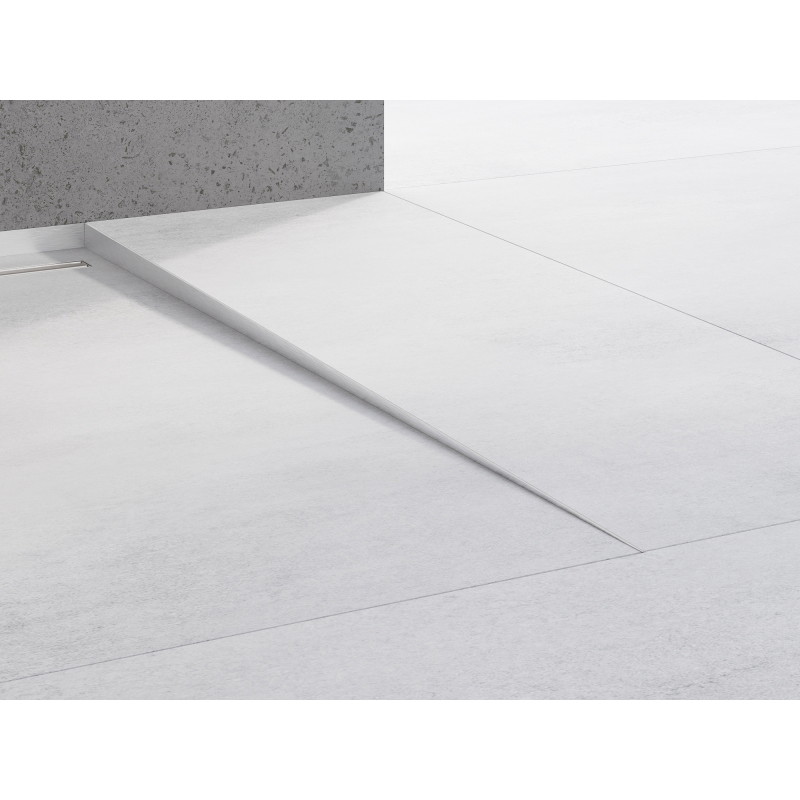 Mexen Line-B vloerafschotprofiel 180 cm rechts, inox - 181001180R