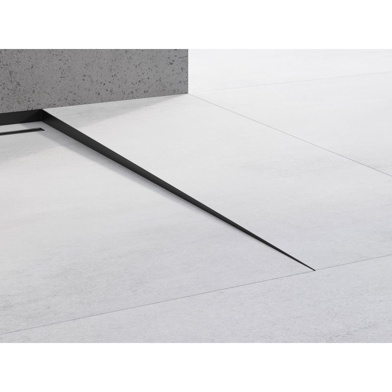 Mexen Line-B grīdas noliekuma līste 180 cm labā, melnā - 187001180R