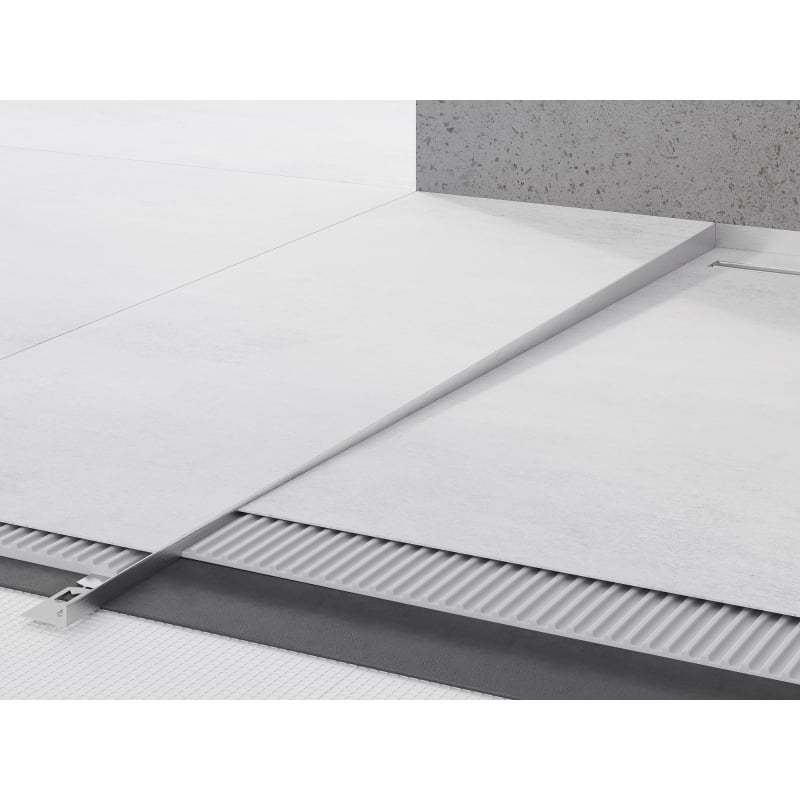 Mexen Line-B listwa spadkowa podłogowa 120 cm lewa, inox - 181001120L