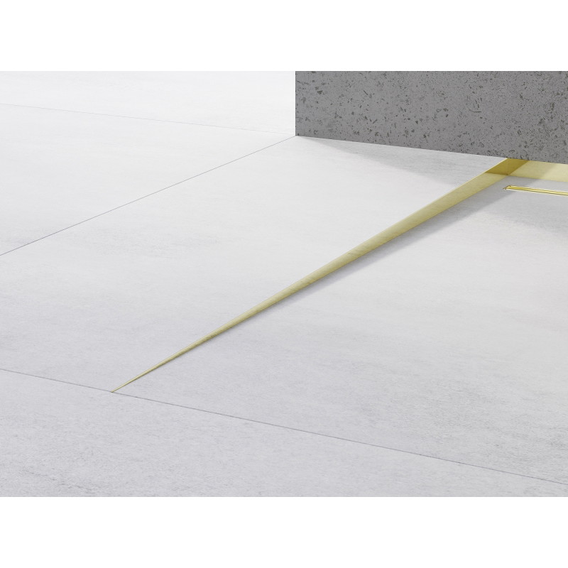Mexen Line-B listón de pendiente para suelo 120 cm izquierda, dorado - 185001120L