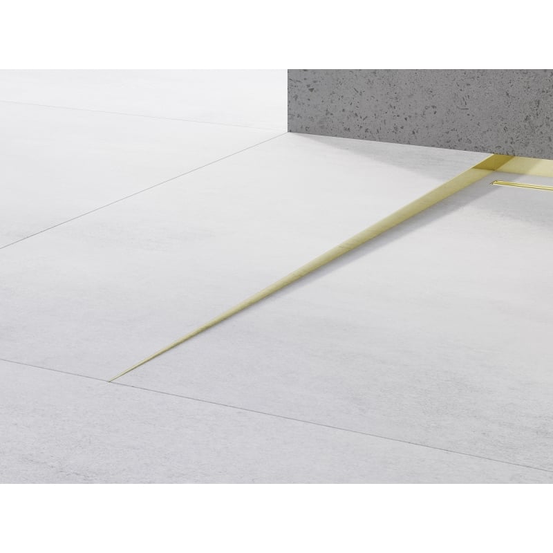 Mexen Line-B listwa spadkowa podłogowa 120 cm lewa, złota - 185001120L