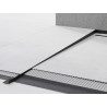 Mexen Line-B listello a pendenza per pavimento 120 cm sinistro, nero - 187001120L