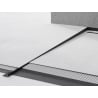 Mexen Line-B vloerlijst aflopend 120 cm links, zwart - 187001120L