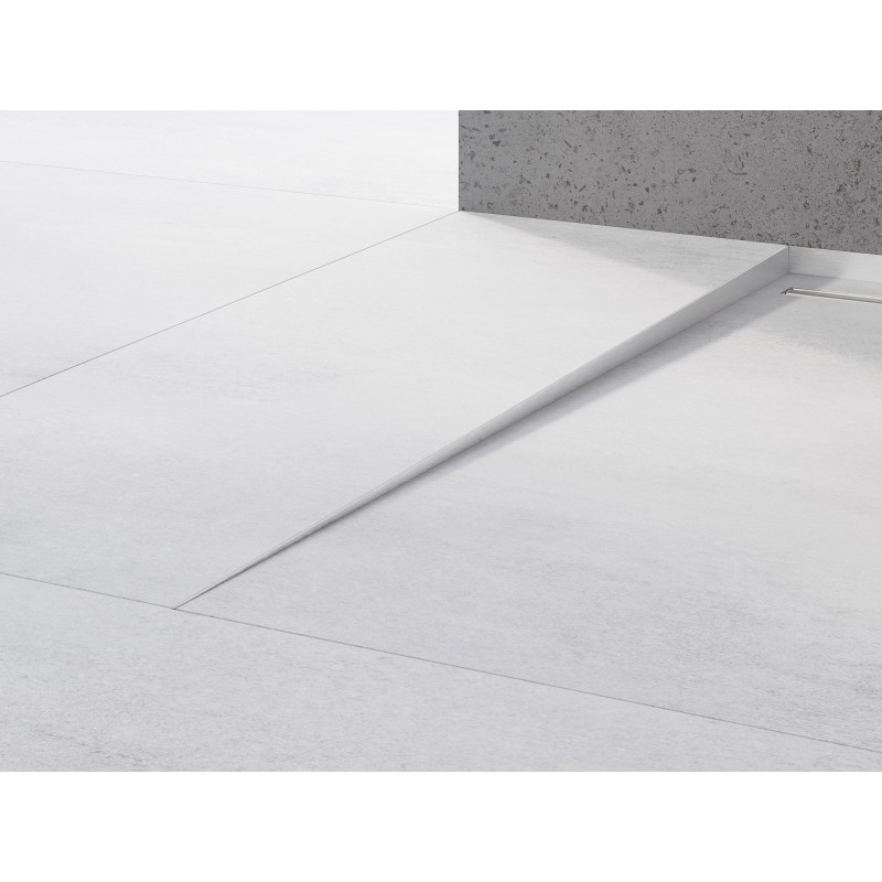Mexen Line-B listón inclinado de suelo 180 cm izquierdo, inox - 181001180L