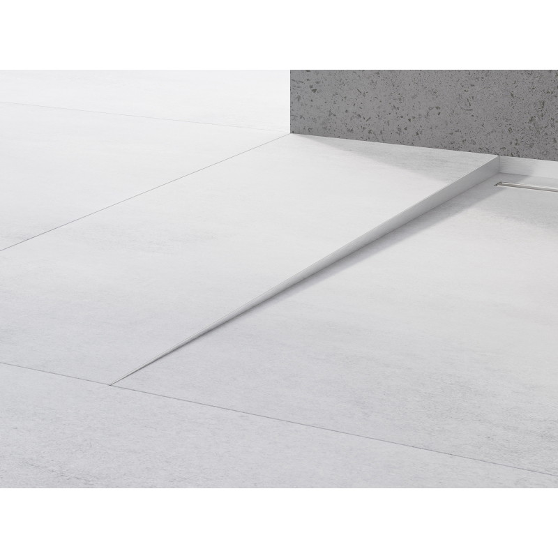 Mexen Line-B listwa spadkowa podłogowa 180 cm lewa, inox - 181001180L
