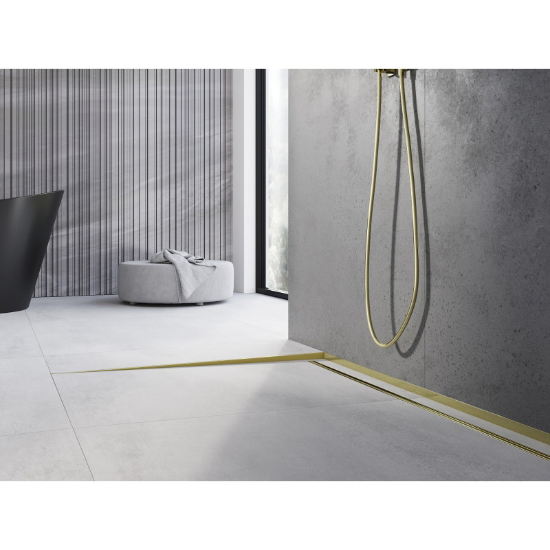 Mexen Line-B talni profil z naklonom 180 cm levi, zlati - 185001180L