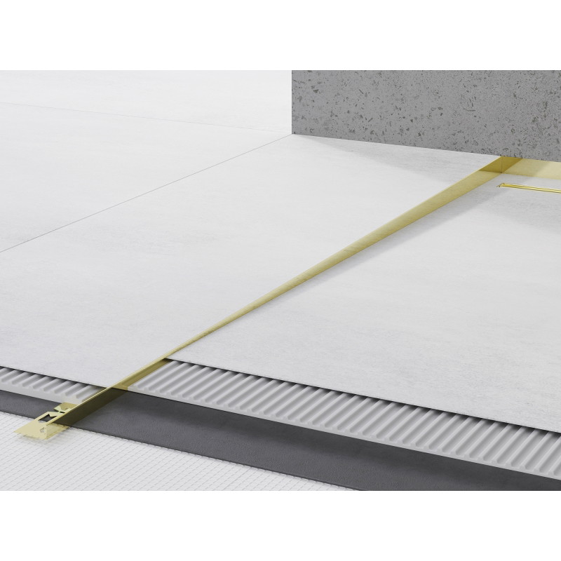 Mexen Line-B listwa spadkowa podłogowa 180 cm lewa, złota - 185001180L