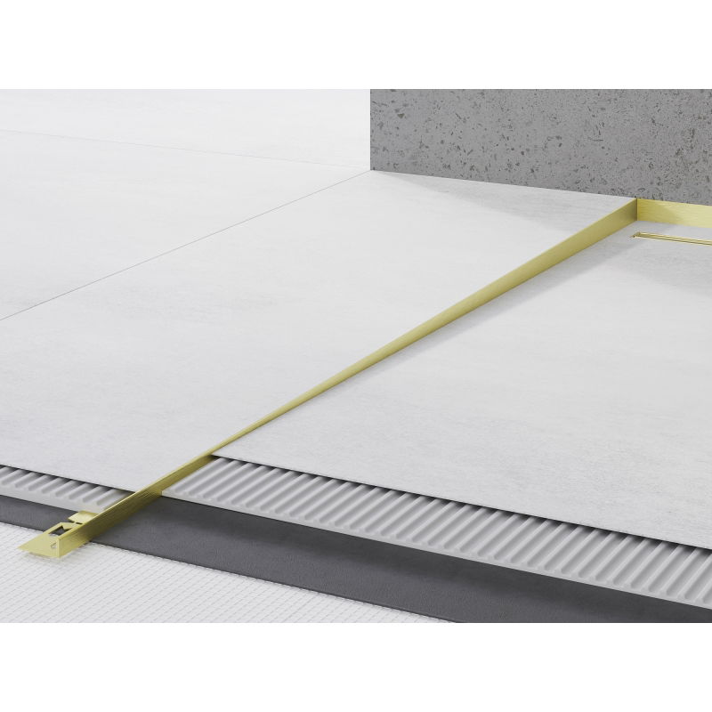 Mexen Line-B plinthe d'écoulement au sol 180 cm gauche, or brossé - 185501180L