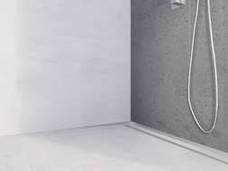 Mexen Line-B profil de pente mural 120 cm gauche, inox - 181002120L