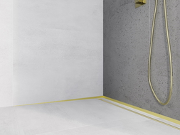 Mexen Line-B Wandleiste 120 cm links, gebürstetes Gold - 185502120L