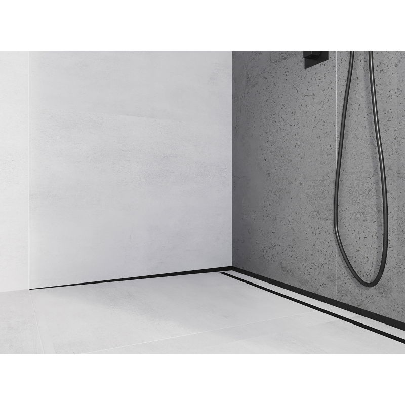 Mexen Line-B Eckabschlussleiste 120 cm links, schwarz - 187002120L