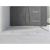 Mexen Line-B wandseitige Gefälleleiste 180 cm links, Inox - 181002180L