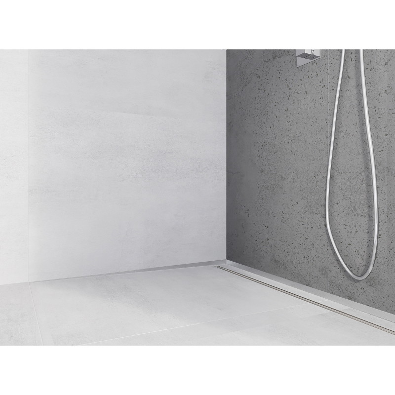 Mexen Line-B profilo inclinato a parete 180 cm sinistro, inox - 181002180L