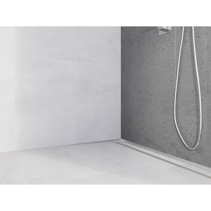 Mexen Line-B Wandwinkel-Abschlussleiste 180 cm links, Inox - 181002180L