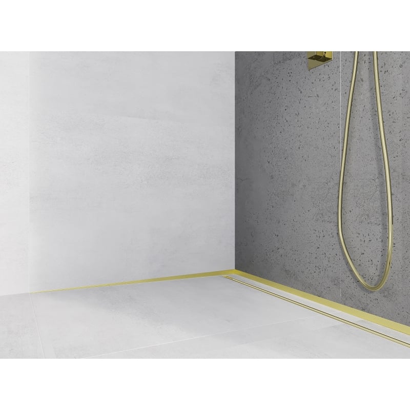 Mexen Line-B barra de inclinação embutida 180 cm esquerda, dourada - 185002180L