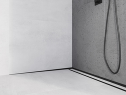 Mexen Line-B plinthe murale d'écoulement 180 cm gauche, noire - 187002180L