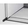 Mexen Line-B plinthe de pente murale 180 cm gauche, noire - 187002180L