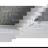 Mexen Line-B plinthe de pente murale 120 cm droite, inox - 181002120R