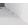 Mexen Line-B Wand-Perforierter Leistenabschnitt 120 cm rechts, Inox - 181002120R
