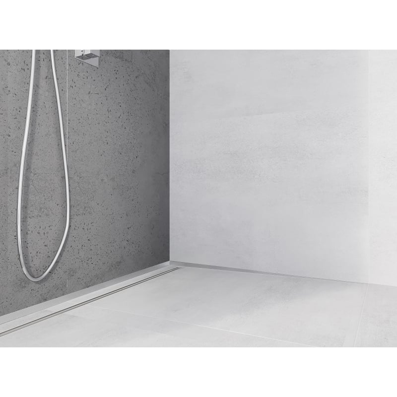 Mexen Line-B faixa de inclinação mural 180 cm direita, inox - 181002180R