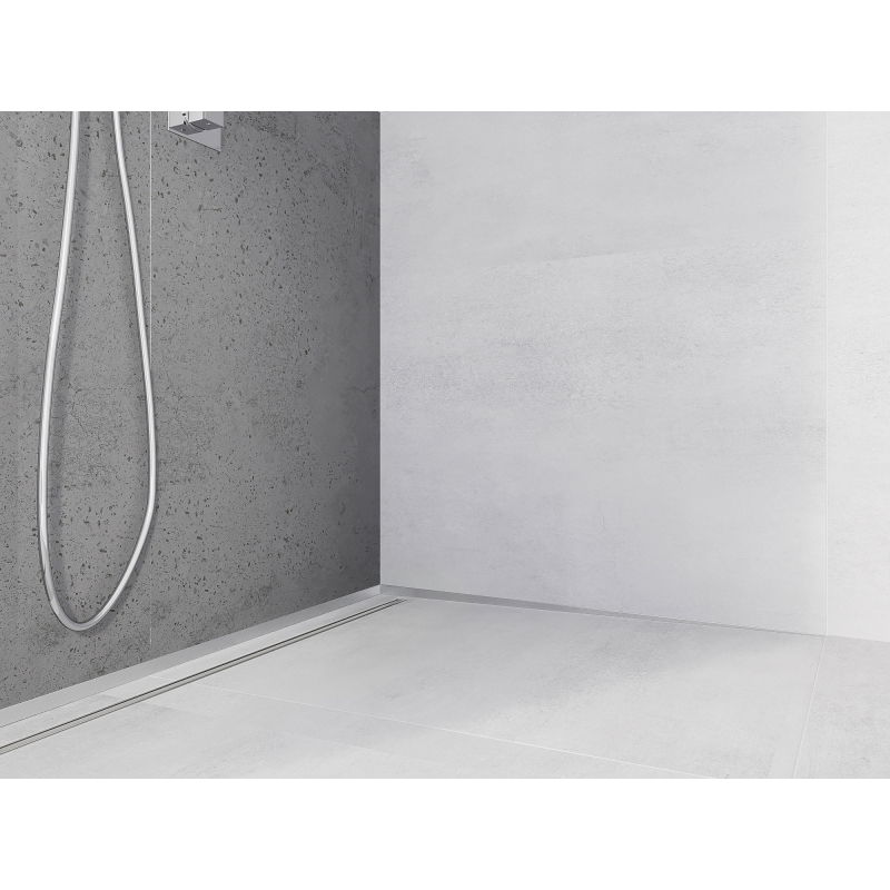 Mexen Line-B Neigungsleiste wandseitig 180 cm rechts, Inox - 181002180R