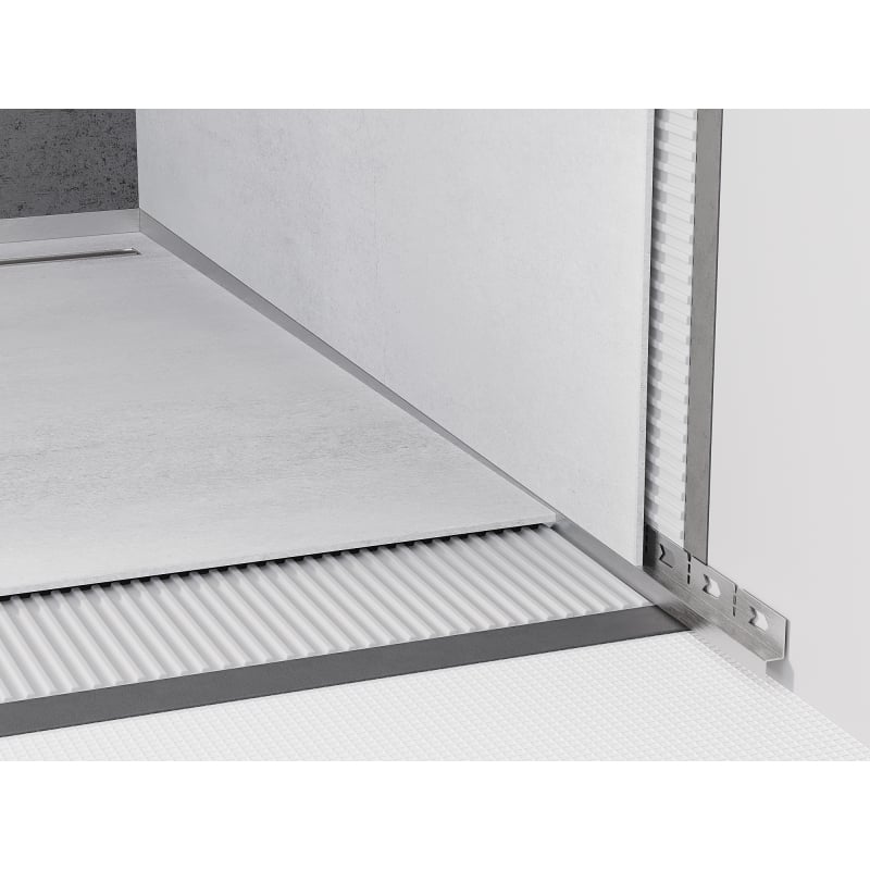 Mexen Line-B faixa de inclinação mural 180 cm direita, inox - 181002180R