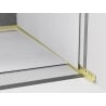 Mexen Line-B λίστα γωνίας τοίχου 180 cm δεξιά, χρυσή βουρτσισμένη - 185502180R