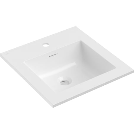 Mexen Otis lavabo encastré dans un plan 46 x 46,5 cm, blanc brillant - 25184500