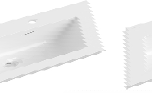 Mexen Otis inbouw wastafel 46 x 46,5 cm, wit glans - 25184500