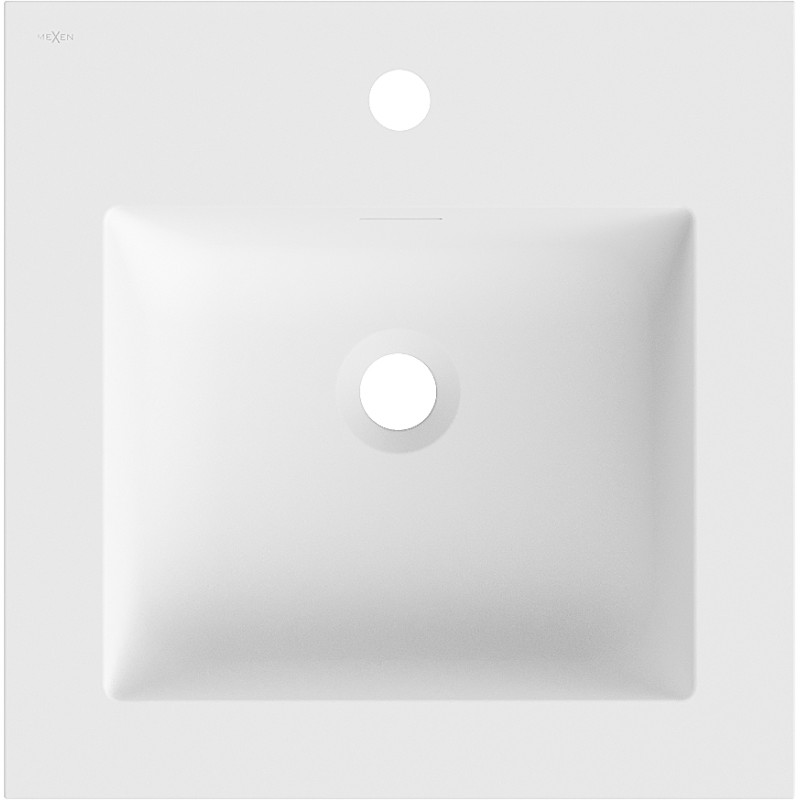 Mexen Otis umywalka wpuszczana w blat 46 x 46,5 cm, biała mat - 25184501