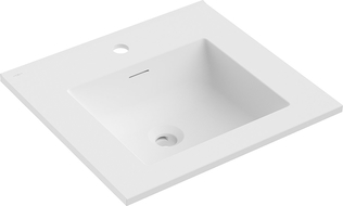 Mexen Otis lavabo empotrado en encimera 51 x 46,5 cm, blanco mate - 25185001