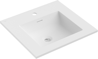 Mexen Otis umivaonik ugradbeni u radnu plohu 51 x 46,5 cm, bijeli mat - 25185001