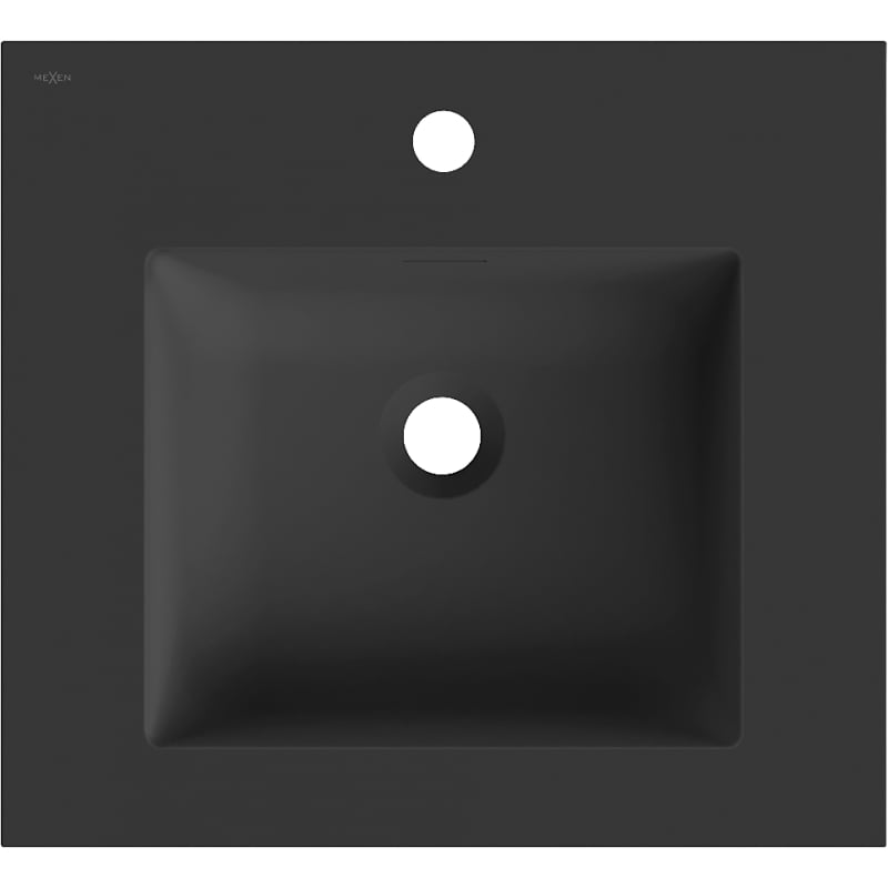 Mexen Otis 51 x 46,5 cm upotettava pesuallas, musta matta - 25185071