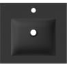 Mexen Otis basin integrated into countertop 51 x 46.5 cm, matte black - 25185071