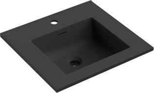 Mexen Otis umivaonik ugrađen u radnu ploču 51 x 46,5 cm, crna mat - 25185071