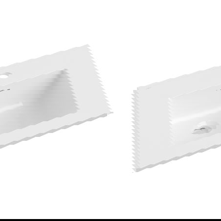 Mexen Otis lavabo encastré dans le plan 51 x 46,5 cm, blanc brillant - 25185000