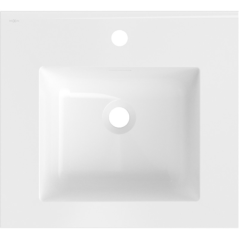 Mexen Otis tööpinnale paigaldatav valamu 51 x 46,5 cm, valge läige - 25185000