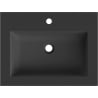 Mexen Otis lavabo encastré dans le plan de travail 61 x 46,5 cm, noir mat - 25186071