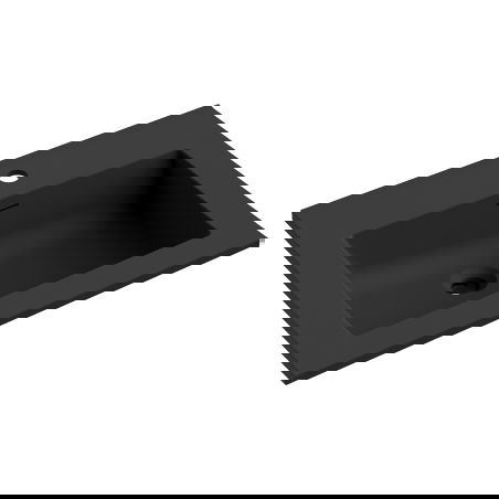 Mexen Otis lavatório embutido em bancada 61 x 46,5 cm, preto mate - 25186071