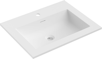 Mexen Otis umivaonik ugrađen u radnu ploču 61 x 46,5 cm, bijeli mat - 25186001