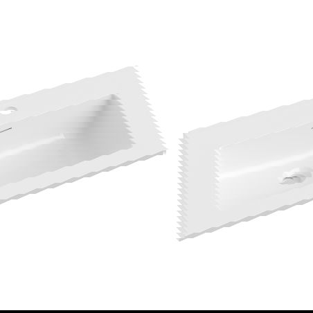 Mexen Otis lavatório embutido no tampo 61 x 46,5 cm, branco brilhante - 25186000