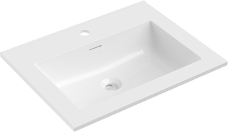 Mexen Otis umivaonik ugrađen u ploču 61 x 46,5 cm, bijeli sjaj - 25186000
