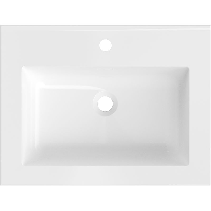 Mexen Otis lavabo empotrado en encimera 61 x 46,5 cm, blanco brillo - 25186000