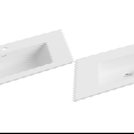 Mexen Otis νιπτήρας εντοιχισμένος σε πάγκο 71 x 46,5 cm, λευκό ματ - 25187001