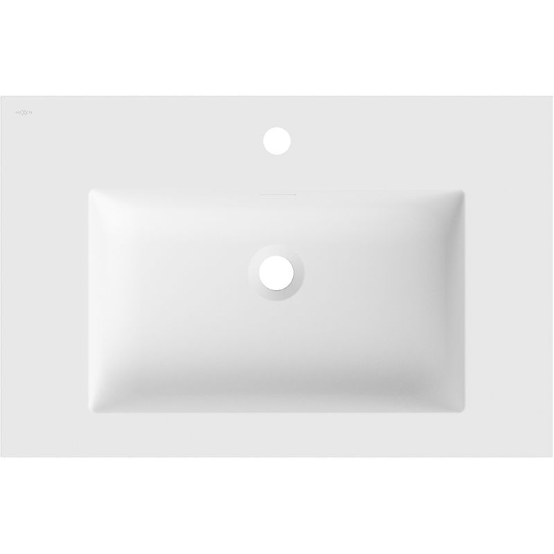 Mexen Otis lavatório embutido no tampo 71 x 46,5 cm, branco mate - 25187001