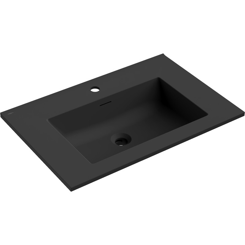 Mexen Otis sisseehitatud valamukomplekt 71 x 46,5 cm, must matt - 25187071